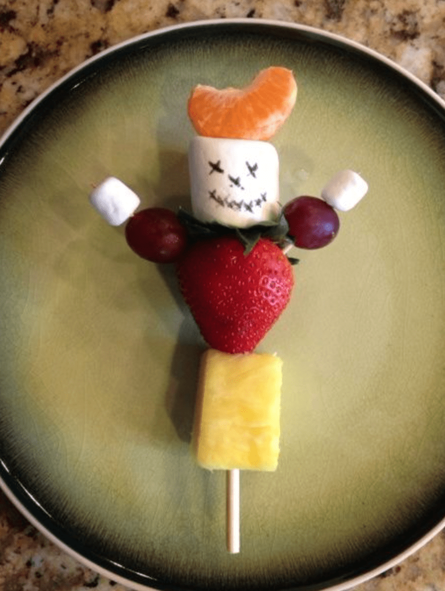 Scarecrow Fruit Kabobs